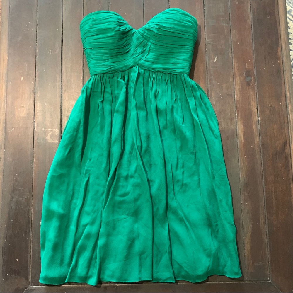 Emerald cocktail dress
